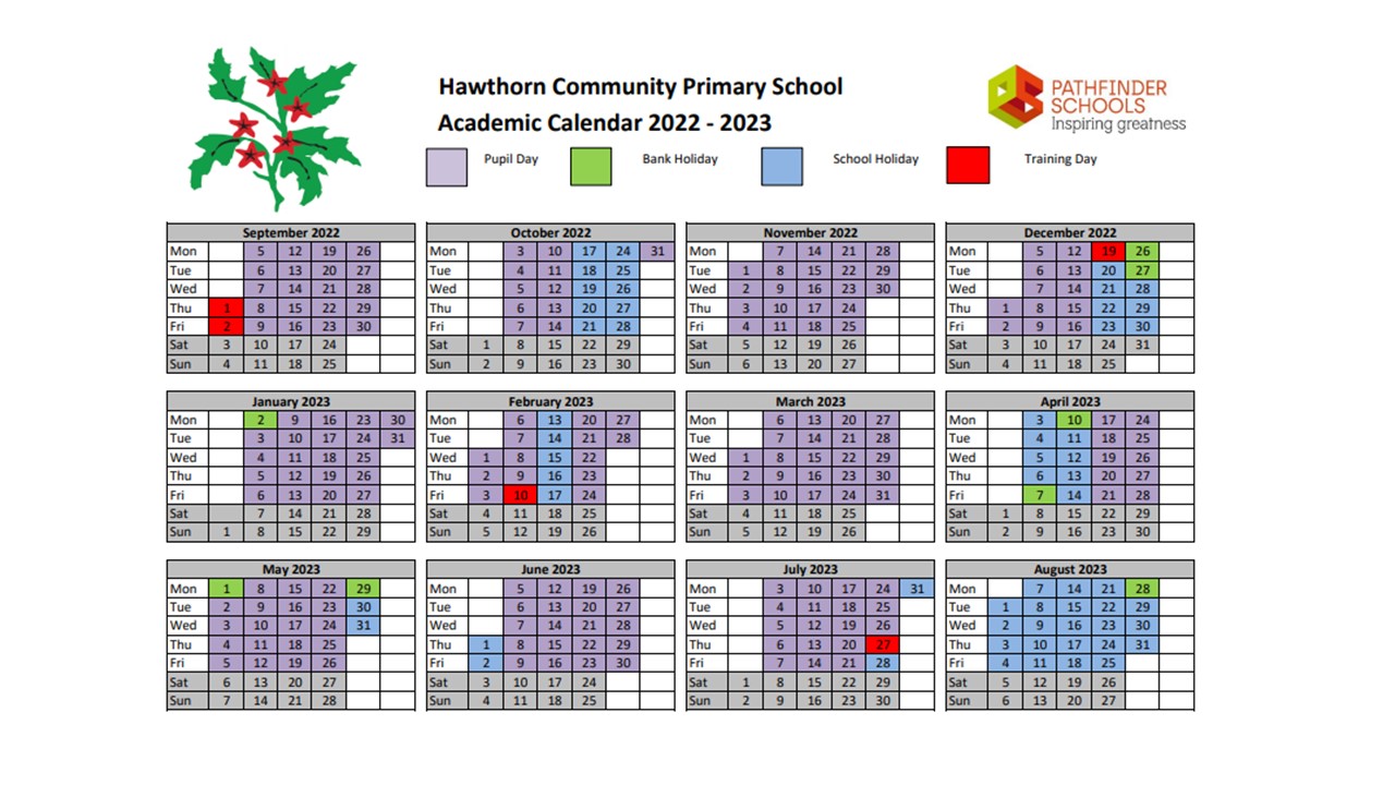 Hawthorn Community Primary School Term Dates Hawthorn Community Primary School Term Dates